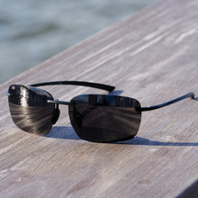 Huron Matte Black - Black Polarized