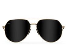 Tangle Free Aviator Hex - Black Gold Polarized